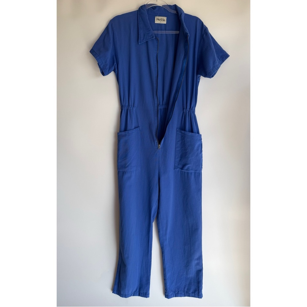 Noble Blue Utility Jumpsuit - Picture 8 of 16